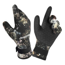 3 mm 5 mm Neoprene Diving Gloves Camouflage Puncture Resistant NonSlip Underwater Hunting Warm Snorkelling, 5 mm, S