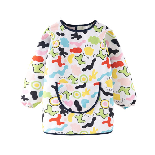 Kids Aprons with Sleeves and Pocket for Boy-pattern 16 yards