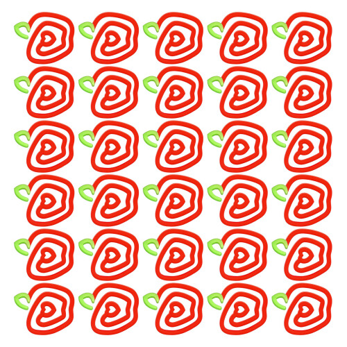 30Pcs Heat Transfer Acrylic Clips For Handmade-Apple model