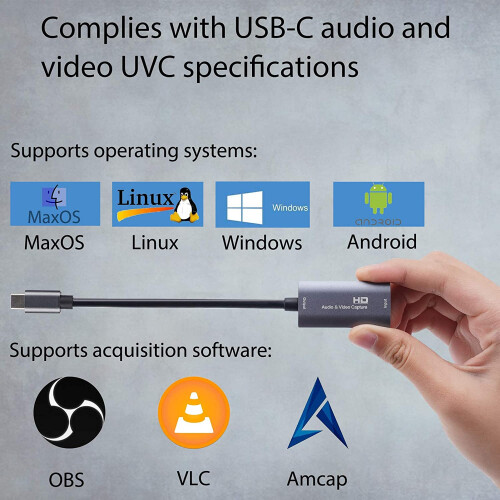 Videoopptakskort / USB-C til HDMI 2