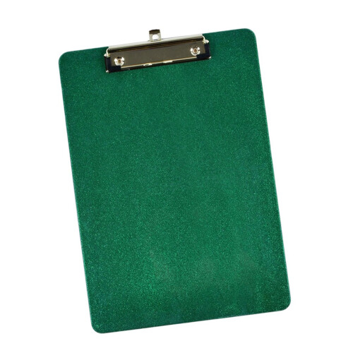 Professional Glittered Acrylic Clipboard Document-Green