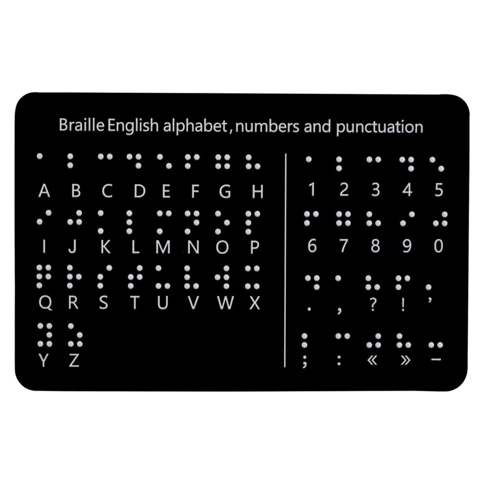 Professional Braille Letter Board with Raised Dots Number and