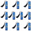 10 Pcs Skeleton Bookmarks with Tassels Creative Page-Blue 1
