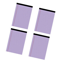 4Pcs Colorful Notepads With Tearable Pages Lined Writing-Purple