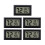 Mini-Digital-Hygrometer / Thermometer 5er-Pack Black 1