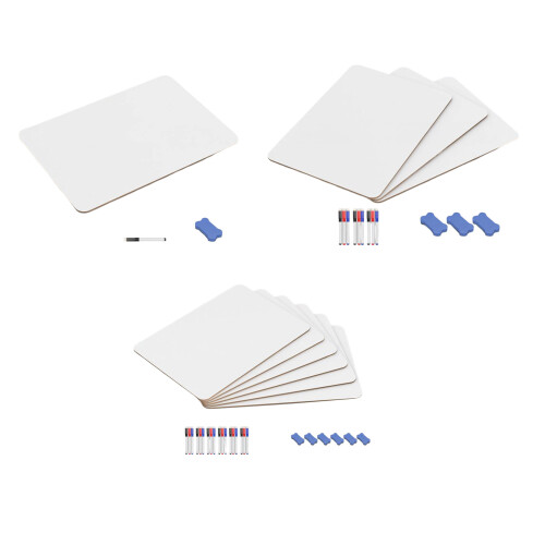 1/3/6 Pcs Small Whiteboard with Eraser and Markers-1 piece pack 1