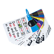 Water Resistant Phonics Flashcards Kids Early Learning Vocabulay