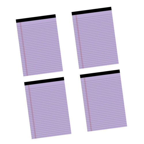 Bloc-notes colorés au format lettre, bloc-notes doublé,-Violet