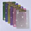 Presse-papiers à paillettes A4, planches à clips-Violet 5