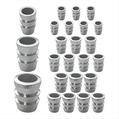 21 Cunhas de Segurança Redondas com Cabo Estendido - Cunhas de Metal para Martelo, Cunhas de Aço (0,55/0,63/0,71 polegadas)