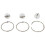 30Pcs Metal Binder Rings Quick Release Loose Leaf Rings-80mm 6