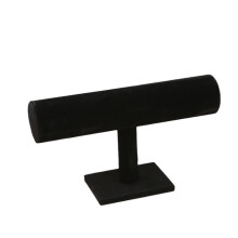 Luxe T-vormige organizer, winkeldisplaystandaard met fluweelzachte textuur die krassen voorkomt voor armbanden, horloges en meer.