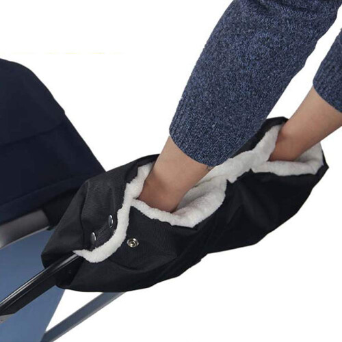 Kinderwagenhandschuhe - Handwärmer für Kinderwagen Schwarz 1