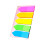 Marqueurs de Page de Notes adhésives repositionnables- 2 1