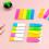 Marqueurs de Page de Notes adhésives repositionnables- 2 6