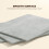 Homcom HOMCOM Mobile Drop Leaf Dining Table Folding Desk w/ 2 Wheels Cement Grey 8