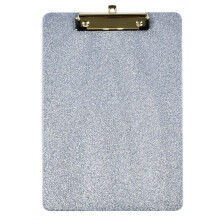 Glittered Acrylic Clipboard 12x8.6In Standard Size File-silver