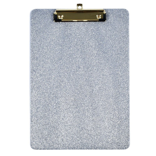 Glittered Acrylic Clipboard 12x8.6In Standard Size File-silver