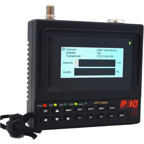 Satellite Finder Meter with 4.3' IPS Display HD DVBS2 TV Receiver Dish Alignment Tool 2