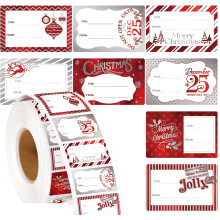 300Pcs Adhesive Label Christmas Name Sticker for Seal Envelope