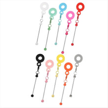 10 stuks kralen rietje bedel compatibel met DIY kralen rietje toppers bedel adapter hanger ornament
