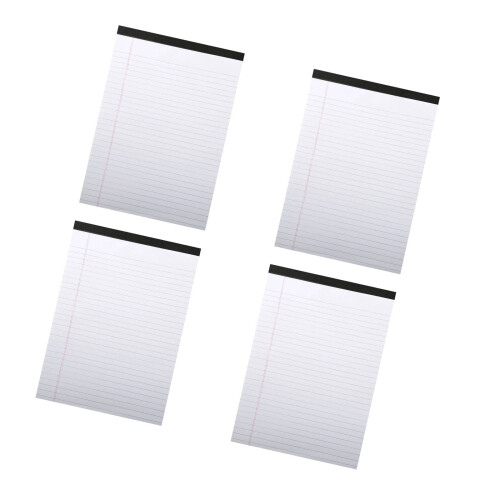Bloc-notes colorés avec Pages déchirables,-Ligne noire blanche