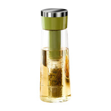 Cold Brew Coffee Maker and Iced Tea Brewer Pitcher, 750ml Glass with Precision Filter, Green