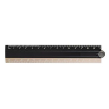 Professional Aluminum Alloy Ruler Folding Metal-black gold