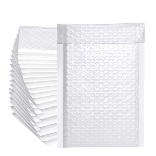 Bubble Mailer Self Seal Padded Envelopes Packaging (White) Ref: 3536