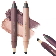 2pc 2in1 Eyeliner and Eyeshadow Stick Waterproof Long Wear with Smudge Brush Smokeshow Gaze
