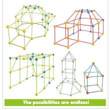 Innovatives Festungsbau-Spielset, fördert Teamfähigkeit, hochwertige Kunststoffkonstruktion, einfach zu bauende Strukturen für kreative und