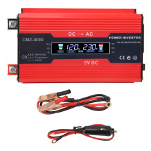 Fonte de alimentação portátil: Inversor de onda senoidal modificada de 250 W de potência contínua, completo com proteção contra sobrecarga e