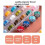 36pcs Sewing Threads and Bobbins,Colors Sewing Thread Set with Storage Plastic Box Home Sewing Machine Polyester 5