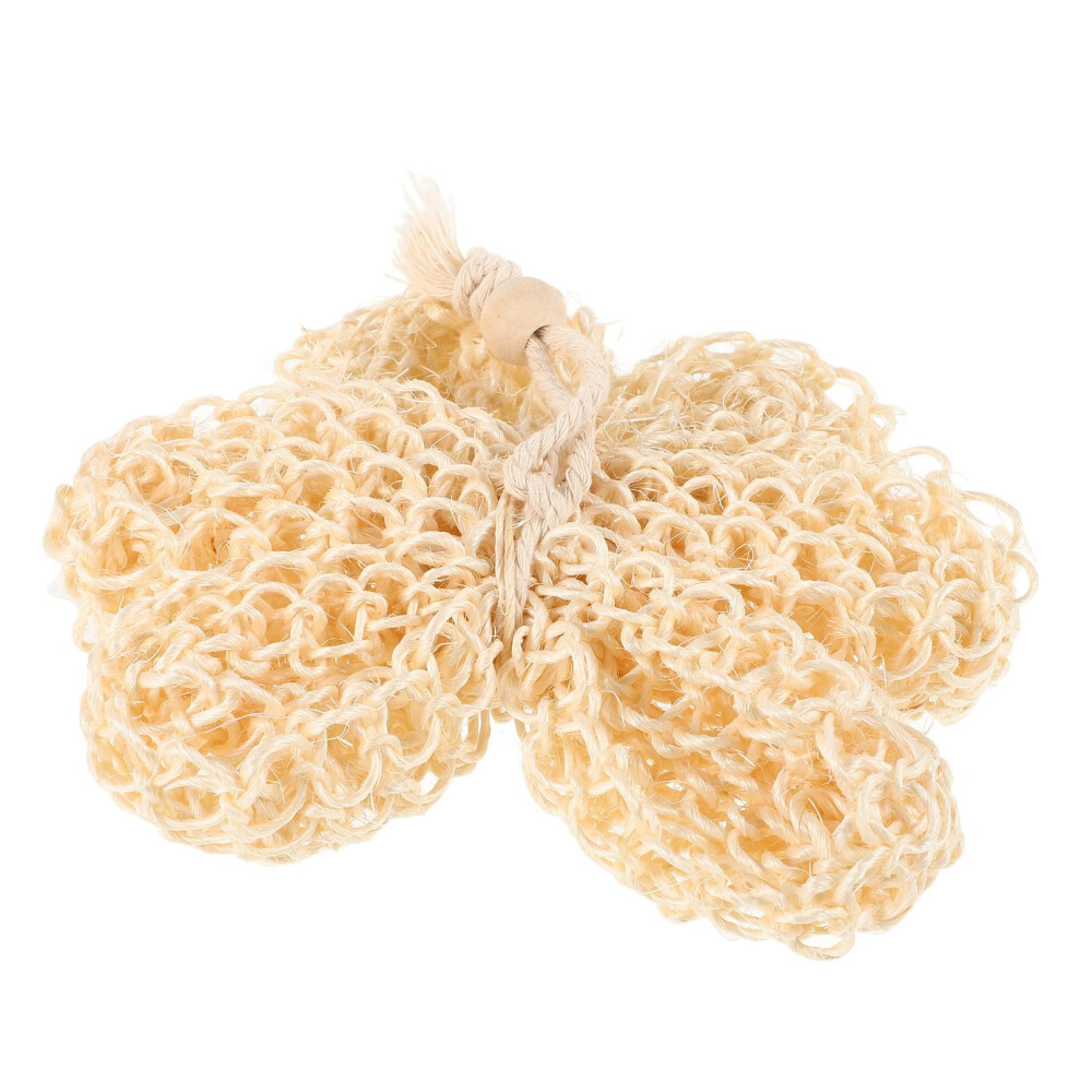 Bath Body Scrubber Natural Sisal Shower Sponge for Gentle Skin Exfoliation and Daily Cleansing