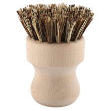 Brosse à vaisselle ergonomique en bois naturel avec manche en hêtre, brosse à récurer en bambou pour la cuisine et la maison, kit de nettoyage