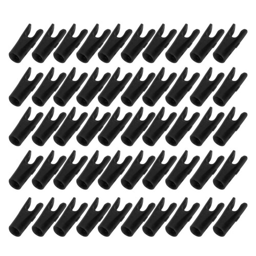 Pontas de flecha de plástico para flechas de 5/16 polegadas, duráveis e leves, acessório de arco e flecha de alta qualidade para caça e arco, 1