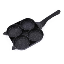 Four Hole Non Stick Egg Frying Pan Mold Ergonomic Design for Safe Cooking for Omelettes and Pancakes Egg Cooking Tool