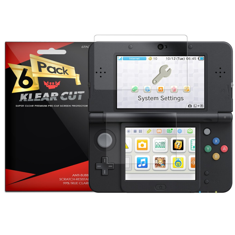 6Pack Ultra Clear Screen Protector For Nintendo 3Ds Standard Version 2015 Antiscratch Antifingerprint 9426802914887