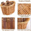 Removable Bicycle Basket for Handlebars  HandWoven Small Basket for ,  and   Front Mountable  Rattan 3