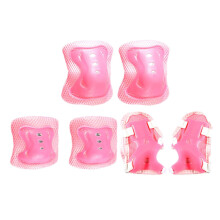 Roller Skate Protective Gear Kids Elbow Knee Wrist Protective Gear for Equestrian Protective Gear for Roller Skates Cycling Pink