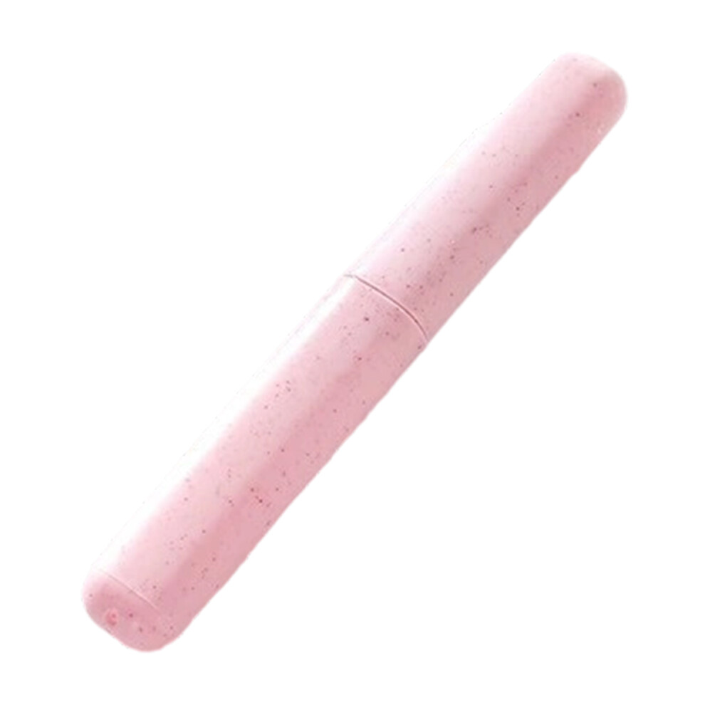 Breathable Travel Toothbrush Holder, Eco-friendly Material Travel Toothbrush Cover with Double Ventilation Design, Natural Wheat Straw Lightweight and