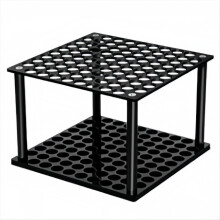 Acryl-Stifteständer, Organizer für Buntstifte mit 96 Fächern, Halter für Augenbrauenpinsel, Schwarz