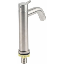 Indoor Kitchen Sink Faucet, Stainless Steel Single Cold Faucet with Single Handle Control for Hassle-Free Use