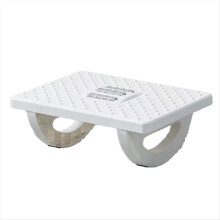 Portability Foot Rest Footrest Ergonomic Foot Stool with Massage Rollers Foot Rest for Home Work Fast Ship White