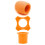 3Pcs Thickened Microphones AntiSlip Rings-Orange Color 1