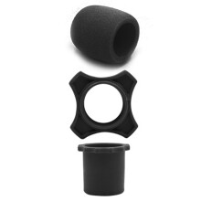Anneaux antidérapants pour microphones épais, 3 pièces,-Noir
