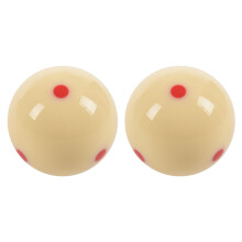 2 Pieces 2.25 57 mm 6 Red Spot Cue Ball Pro Cup Billiard Pool Snooker Training Exercises