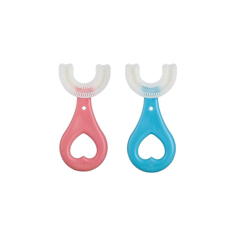 Kid-Friendly U-Shaped Toothbrush With Food-Grade Silicone, Designed For Easy And Comfortable Handle