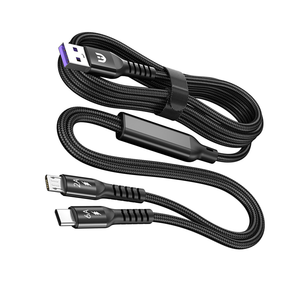 66W Usb Charging Cable Nylon Weaving Usb To Type C And Usb 5Pin 7709000258185
