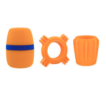 Microphone Foam Shield Bottom Rod Sleeve AntiRoll-orange color